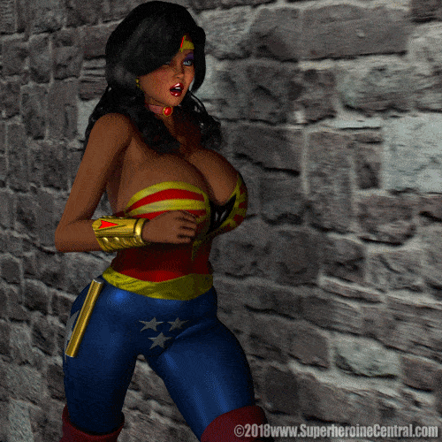 American Fox and Wonder Woman Curvy Female Only Tits
