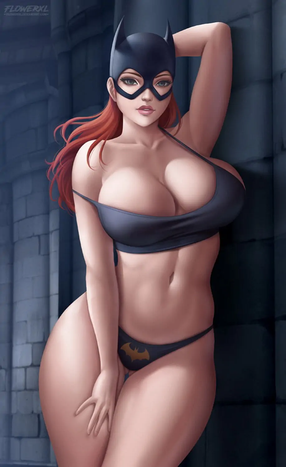 Batgirl and Barbara Gordon Solo Female Only Tits Big Breast