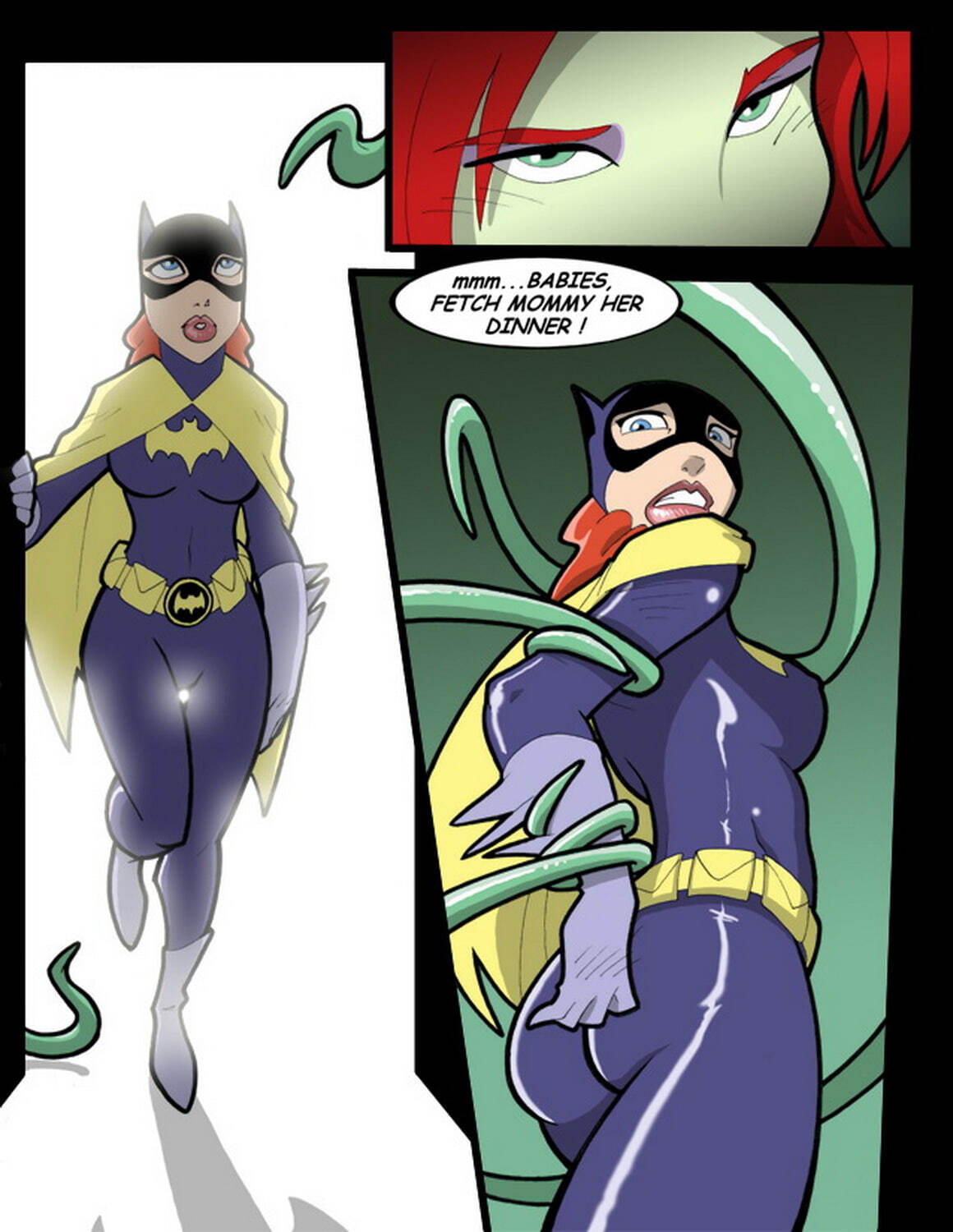 Batgirl and Poison Ivy Tentacle Female Only