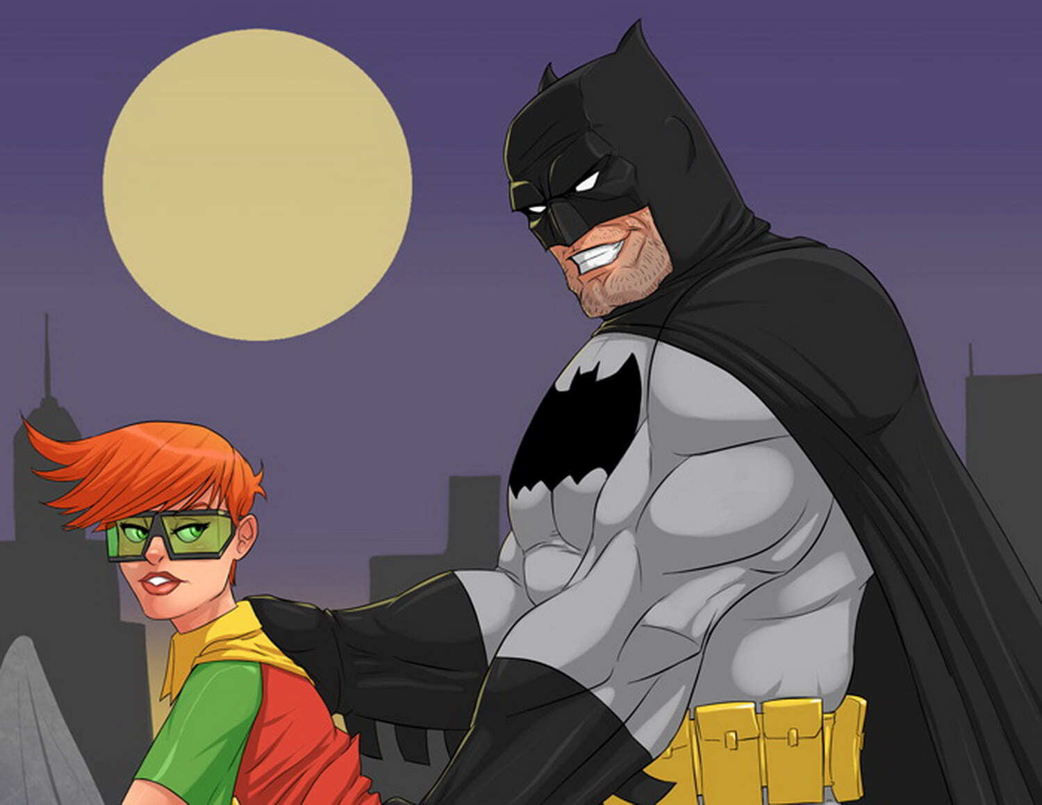 Batman and Bruce Wayne Redhead