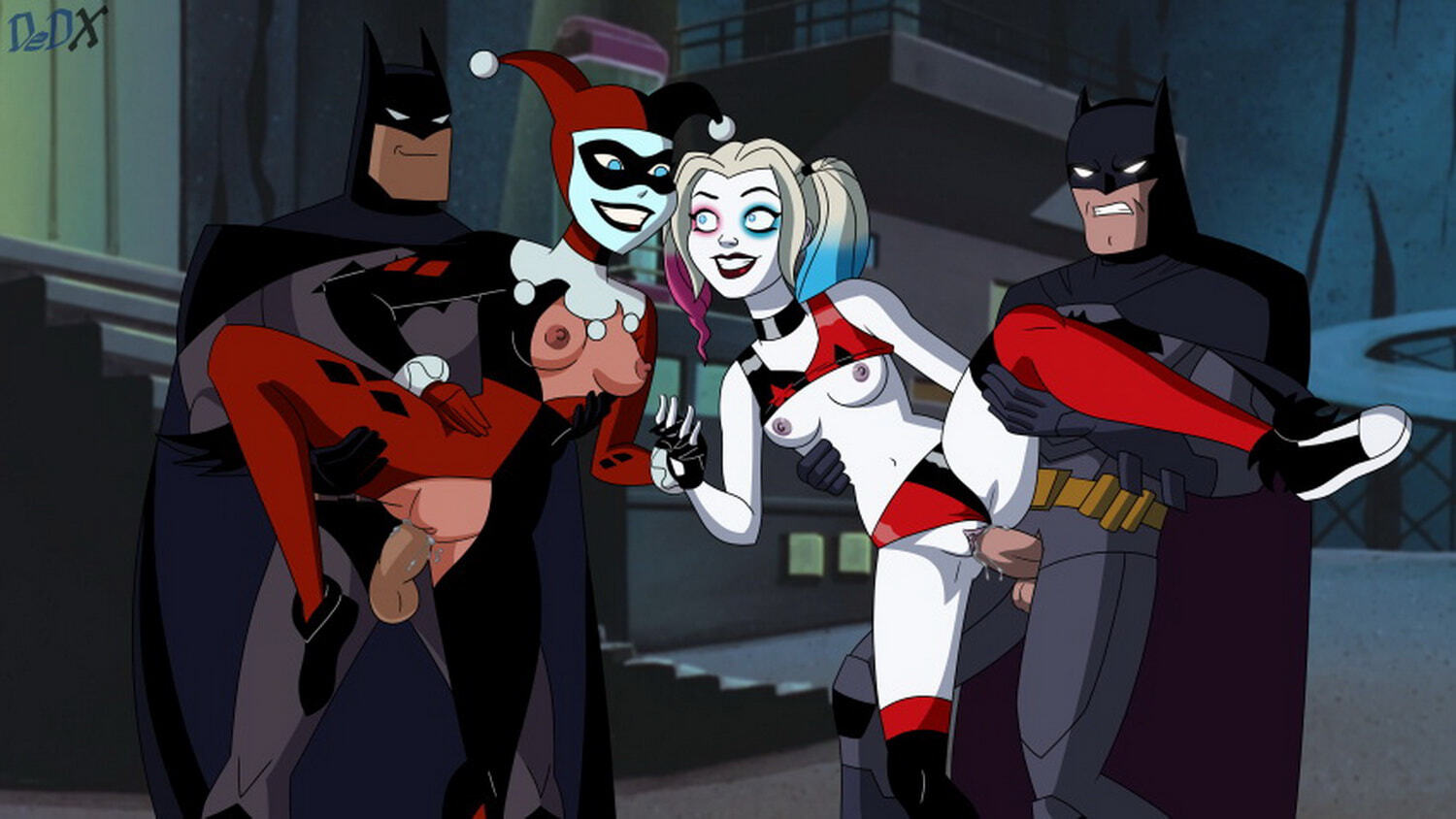 Harley Quinn Foursome