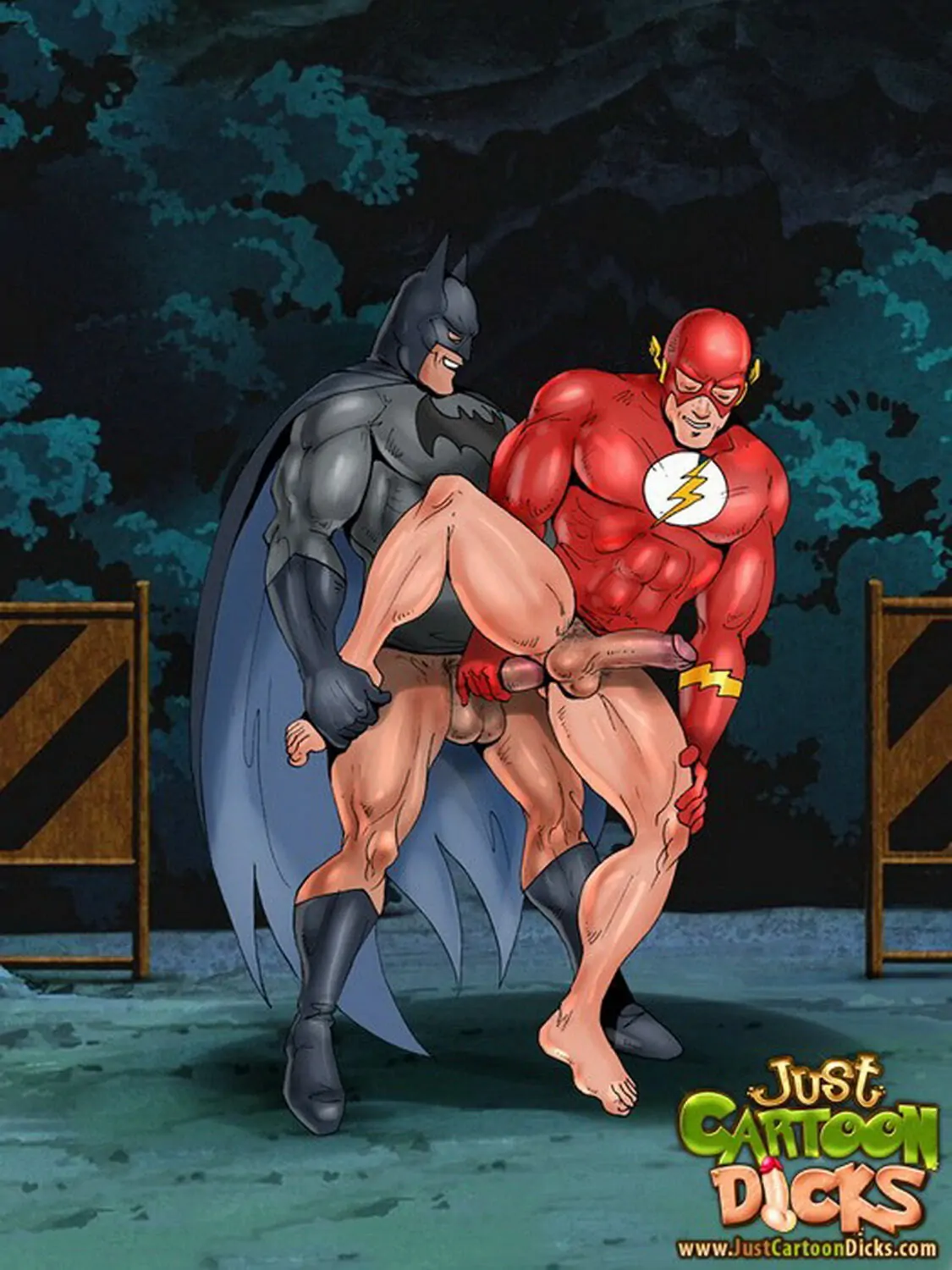 Batman and The Flash Anal Sex Gay Anal Penetration Cheating Husband
