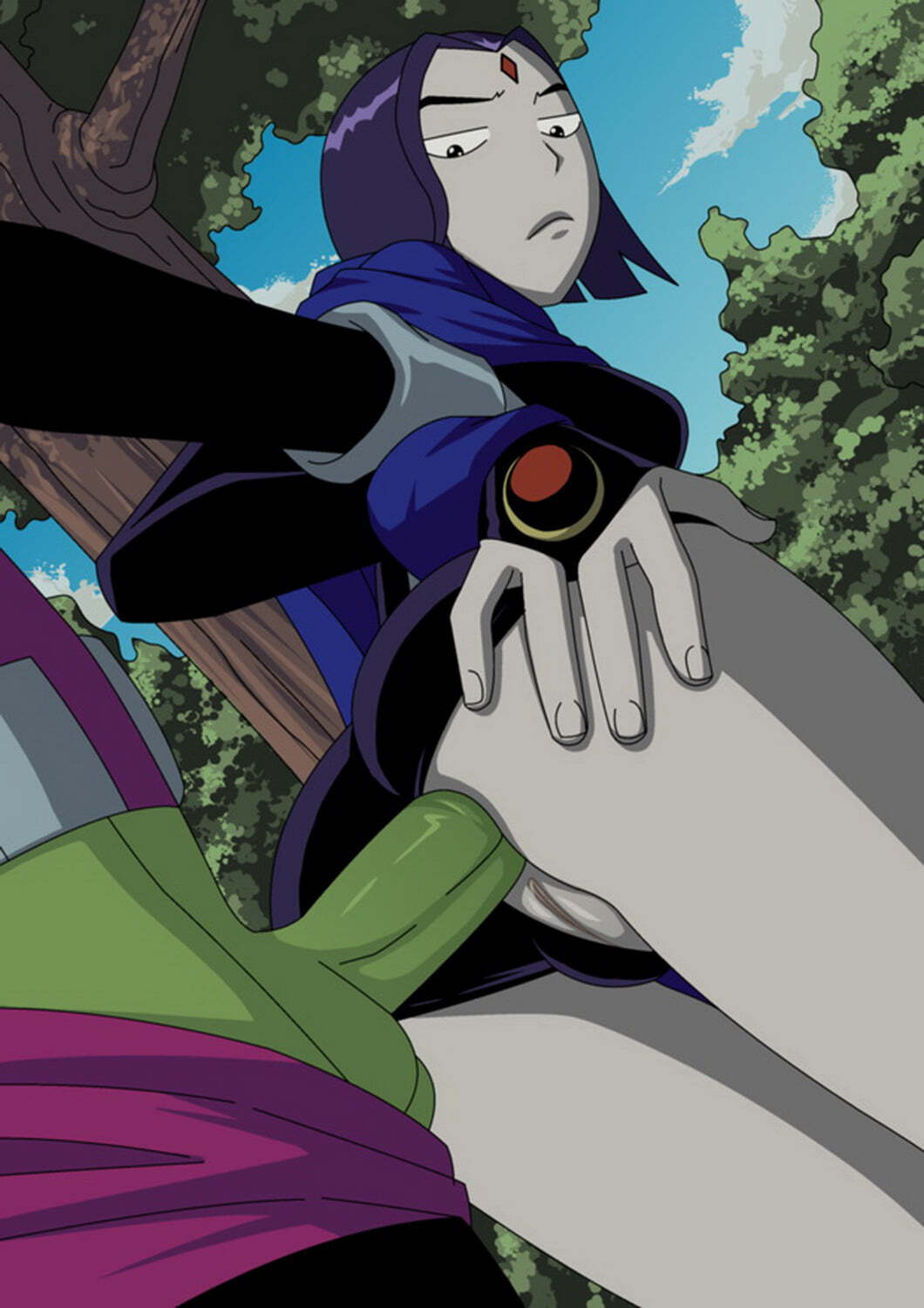 Beast Boy and Raven Anal Sex Cum