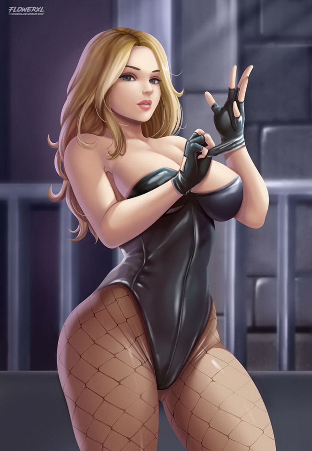 Black Canary Big Breast Female Only Tits Solo