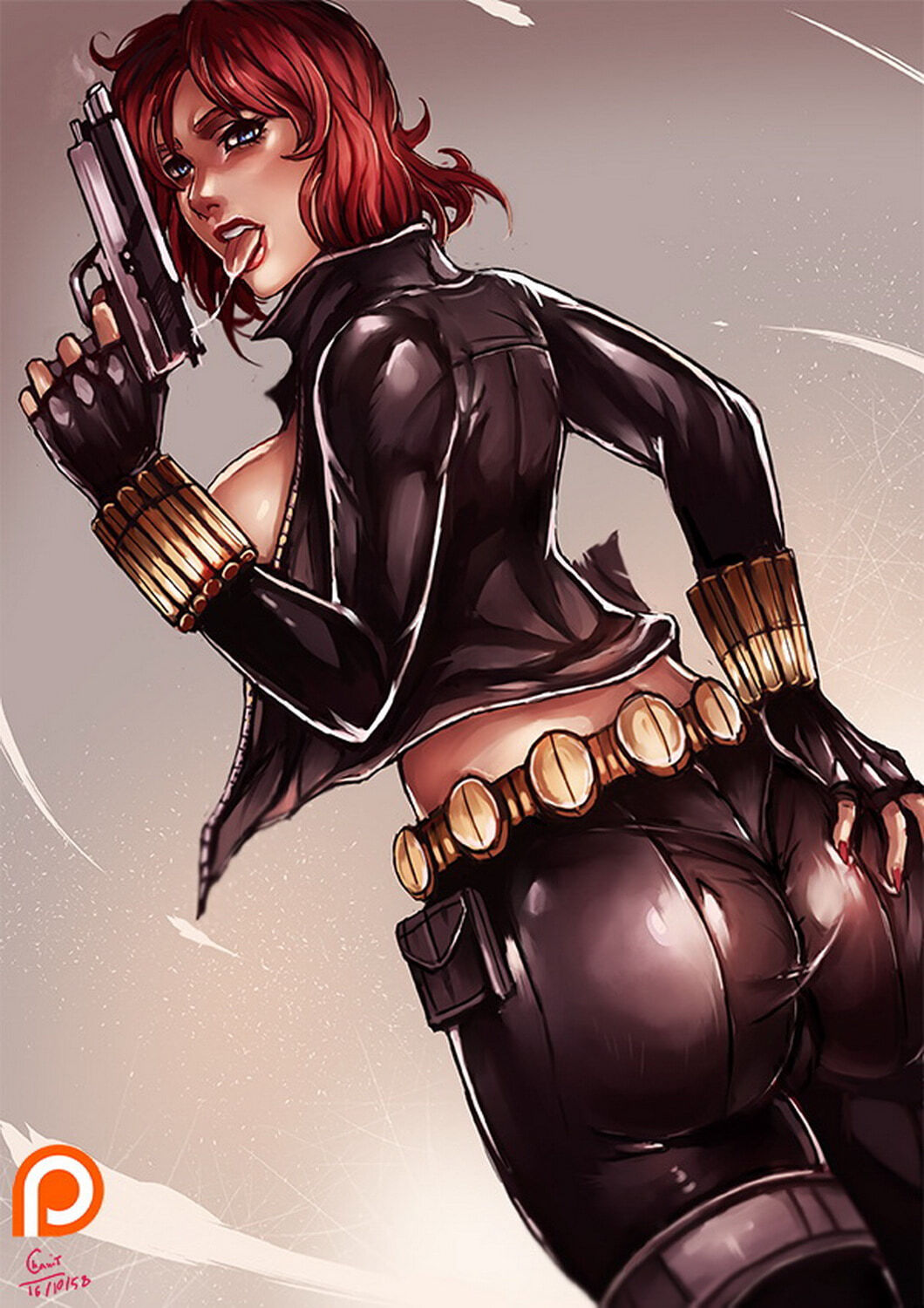 Black Widow and Natasha Romanoff Solo Tits Dat Ass Lips