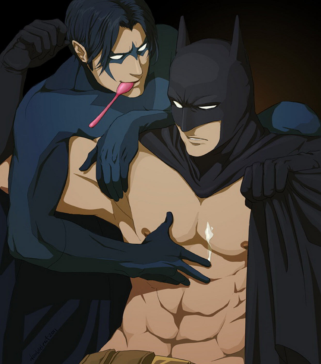 Bruce Wayne and Dick Grayson XXX