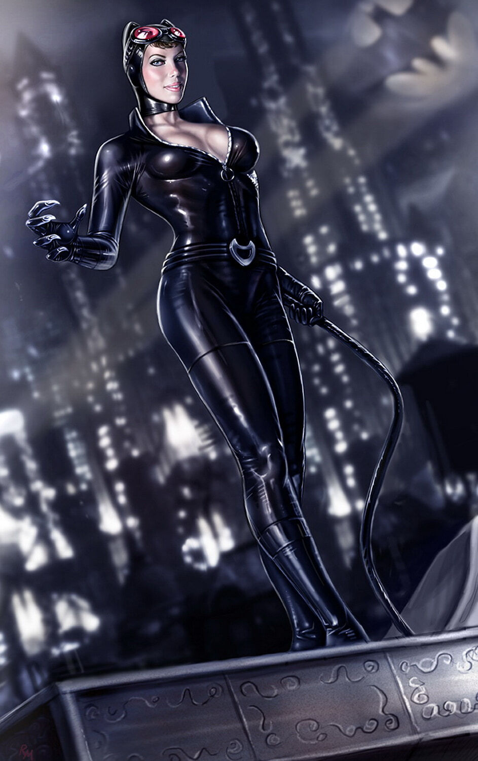 Catwoman and Selina Kyle Tits Female Only Big Breast Whip Legs