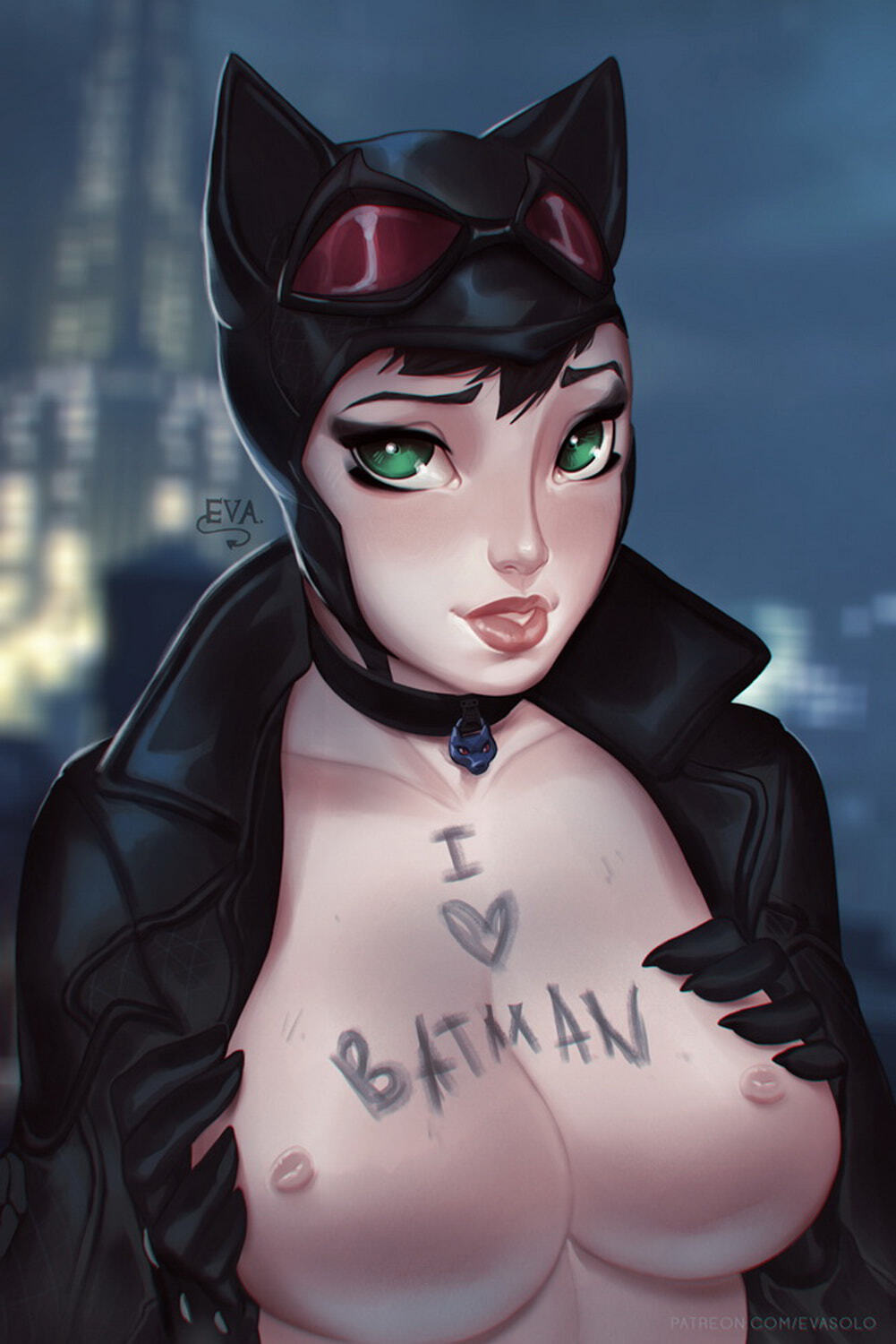 Catwoman Nipples