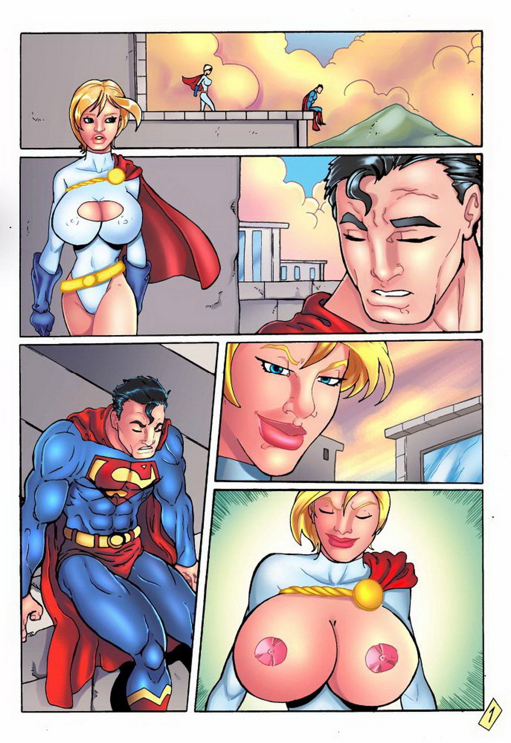 Clark Kent and Power Girl XXX