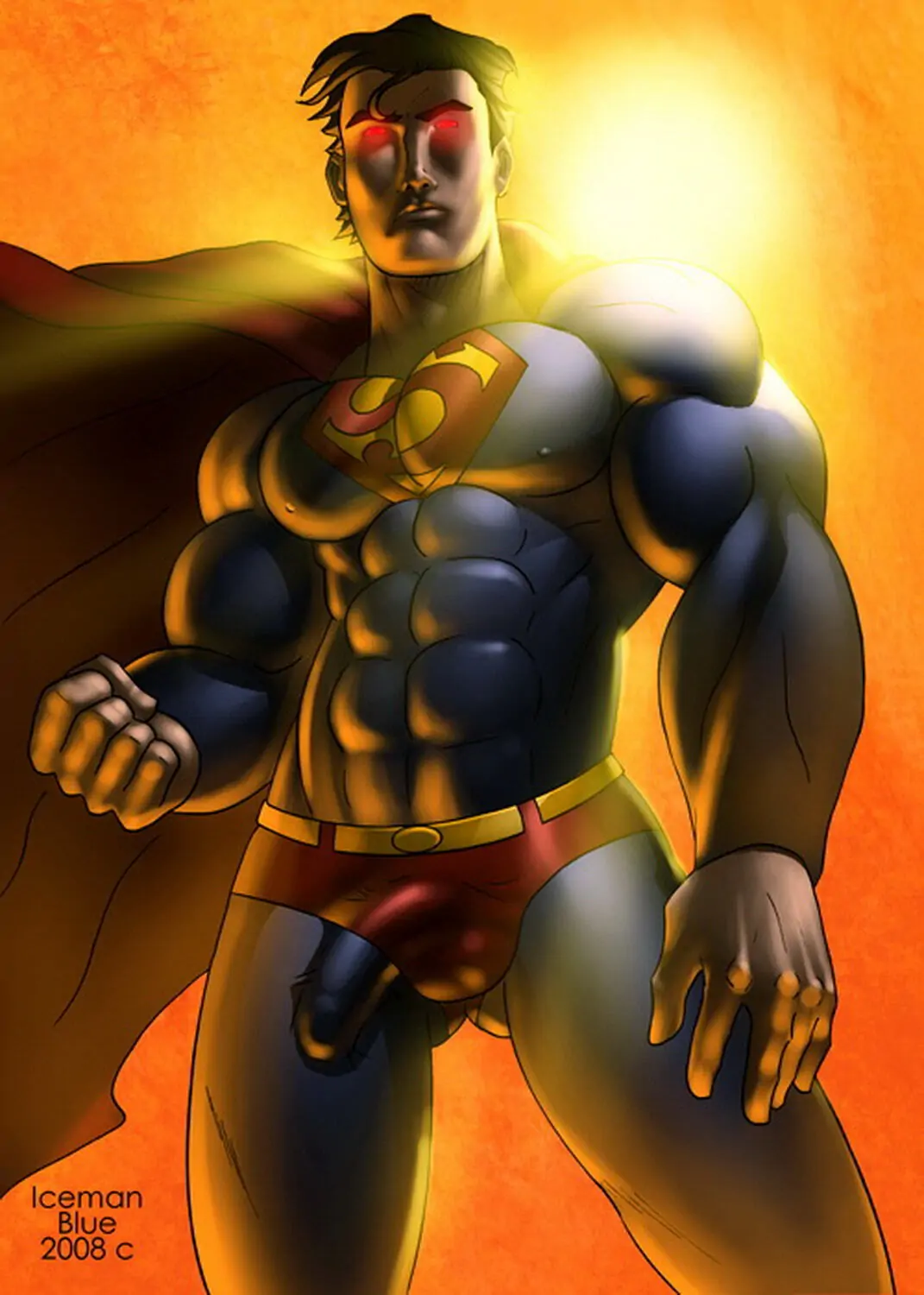 Clark Kent and Superman Muscle Solo Penis