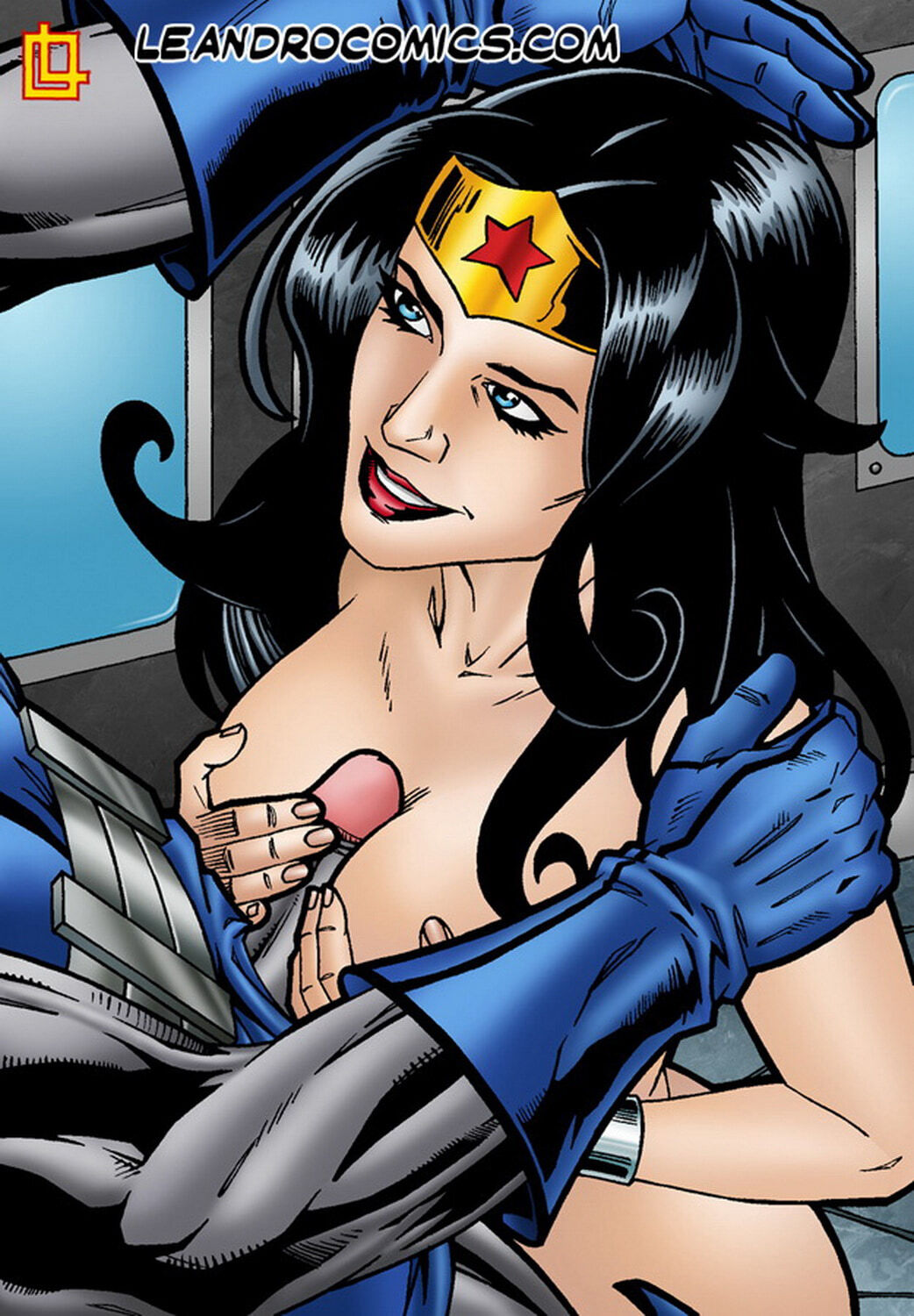 Darkseid and Wonder Woman Tits Penis