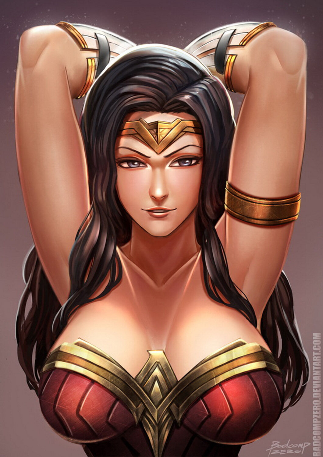 Diana Prince and Wonder Woman Armpit Fetish Female Only Superheroine