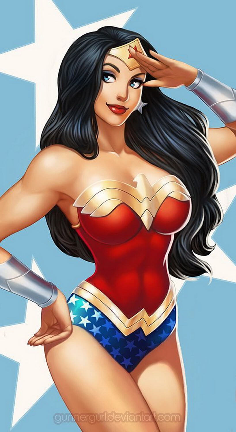 Diana Prince and Wonder Woman Big Breast Female Only Solo Tits