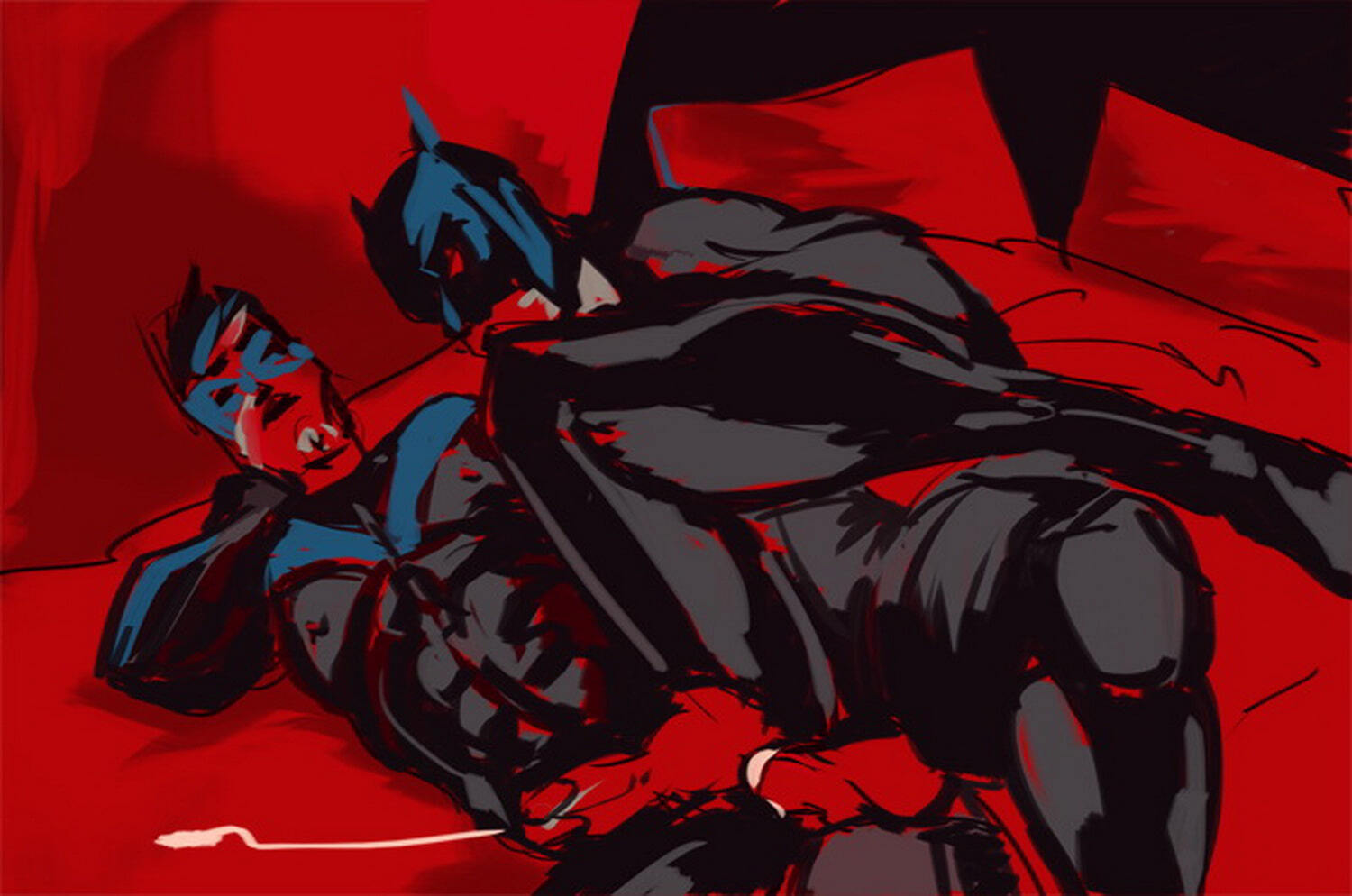 Nightwing Cum In Ass