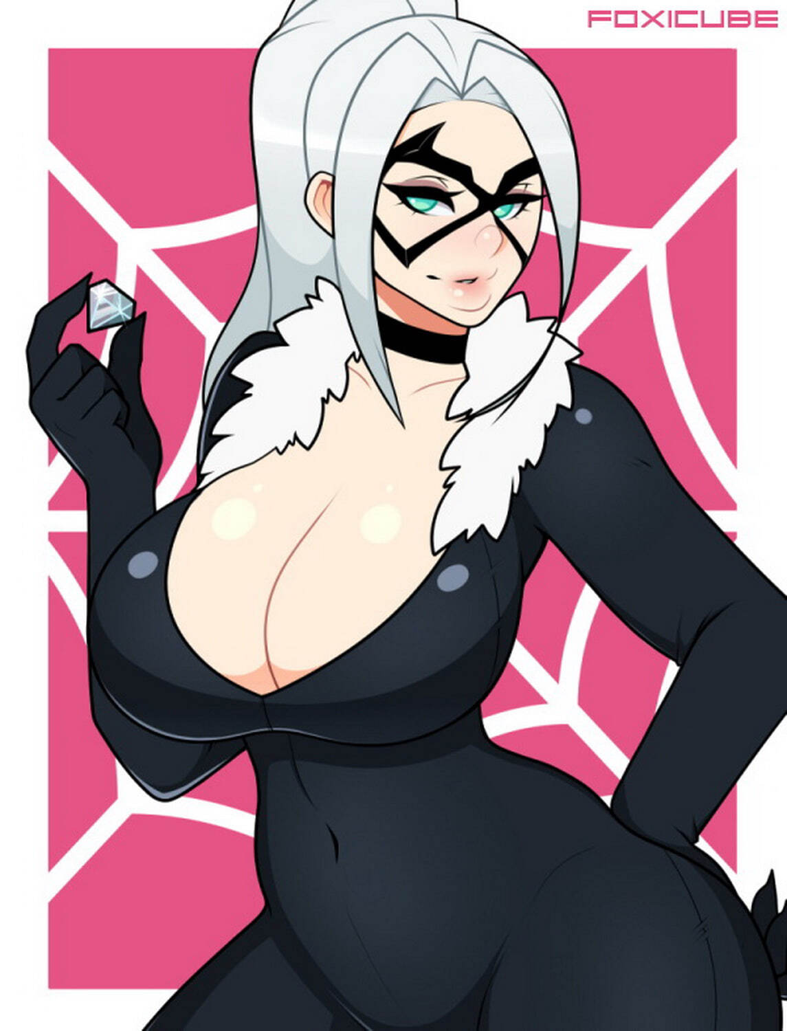 Felicia Hardy and Black Cat Female Only Big Breast Solo Female Thicc