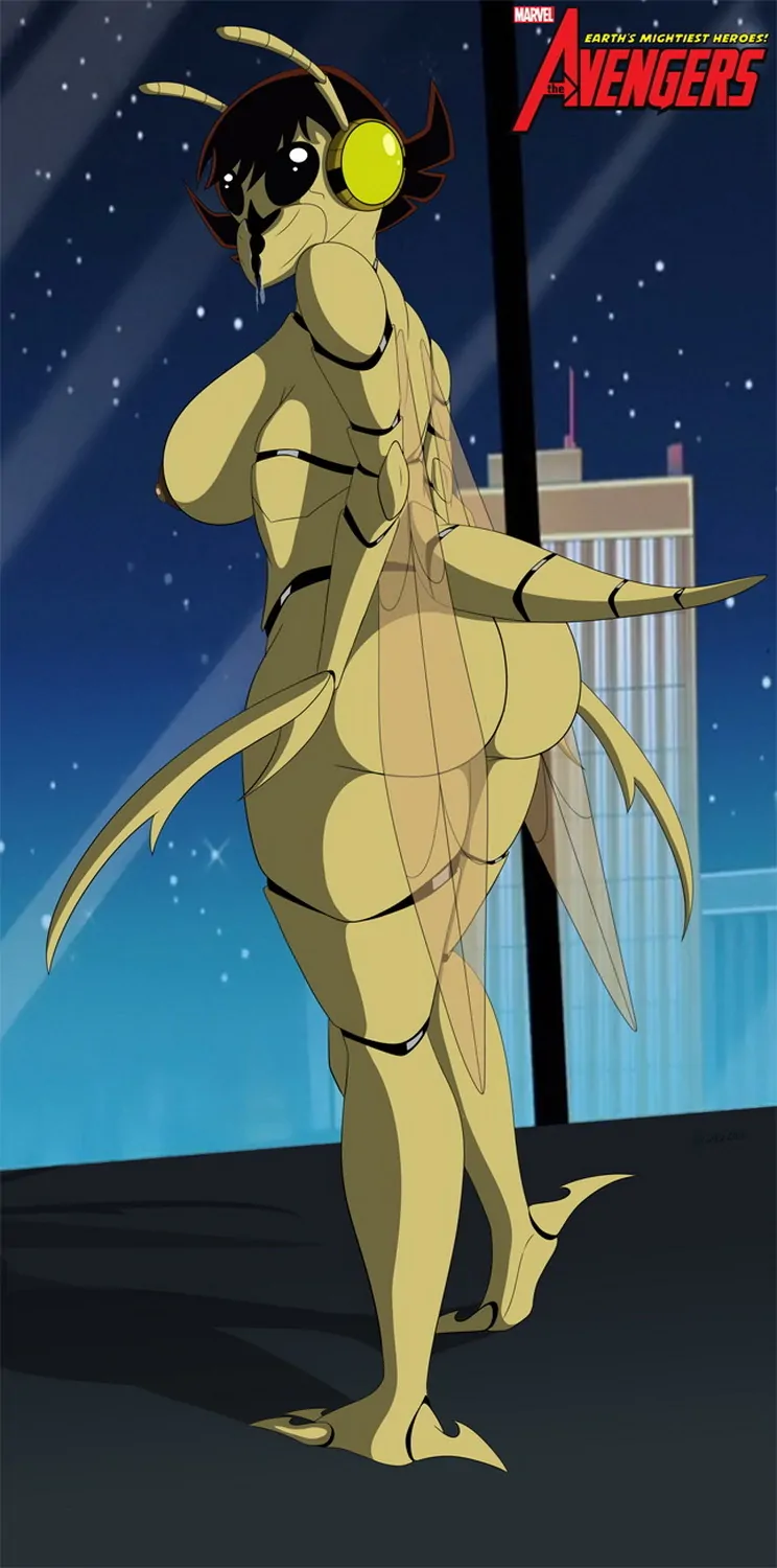 Gamma Wasp and Wasp (Marvel) Nipples Nude Tits Big Breast Solo