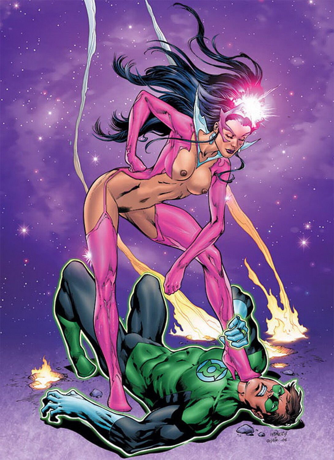 Green Lantern and Hal Jordan Femdom