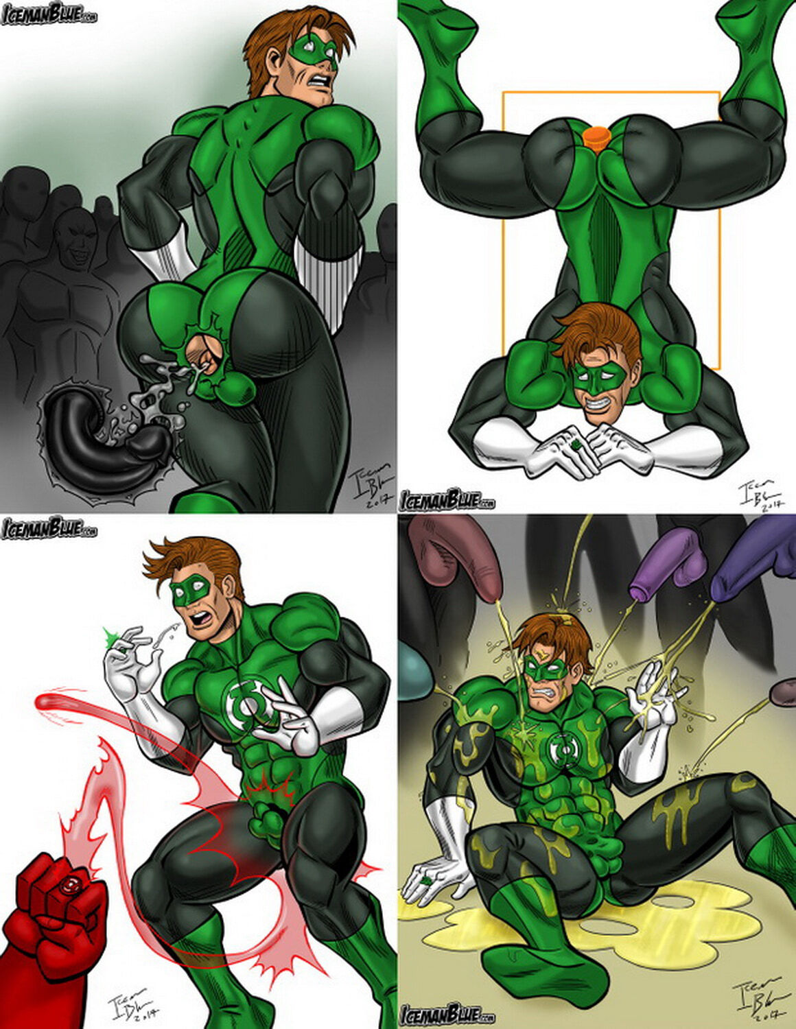 Green Lantern and Hal Jordan Gay Humiliation