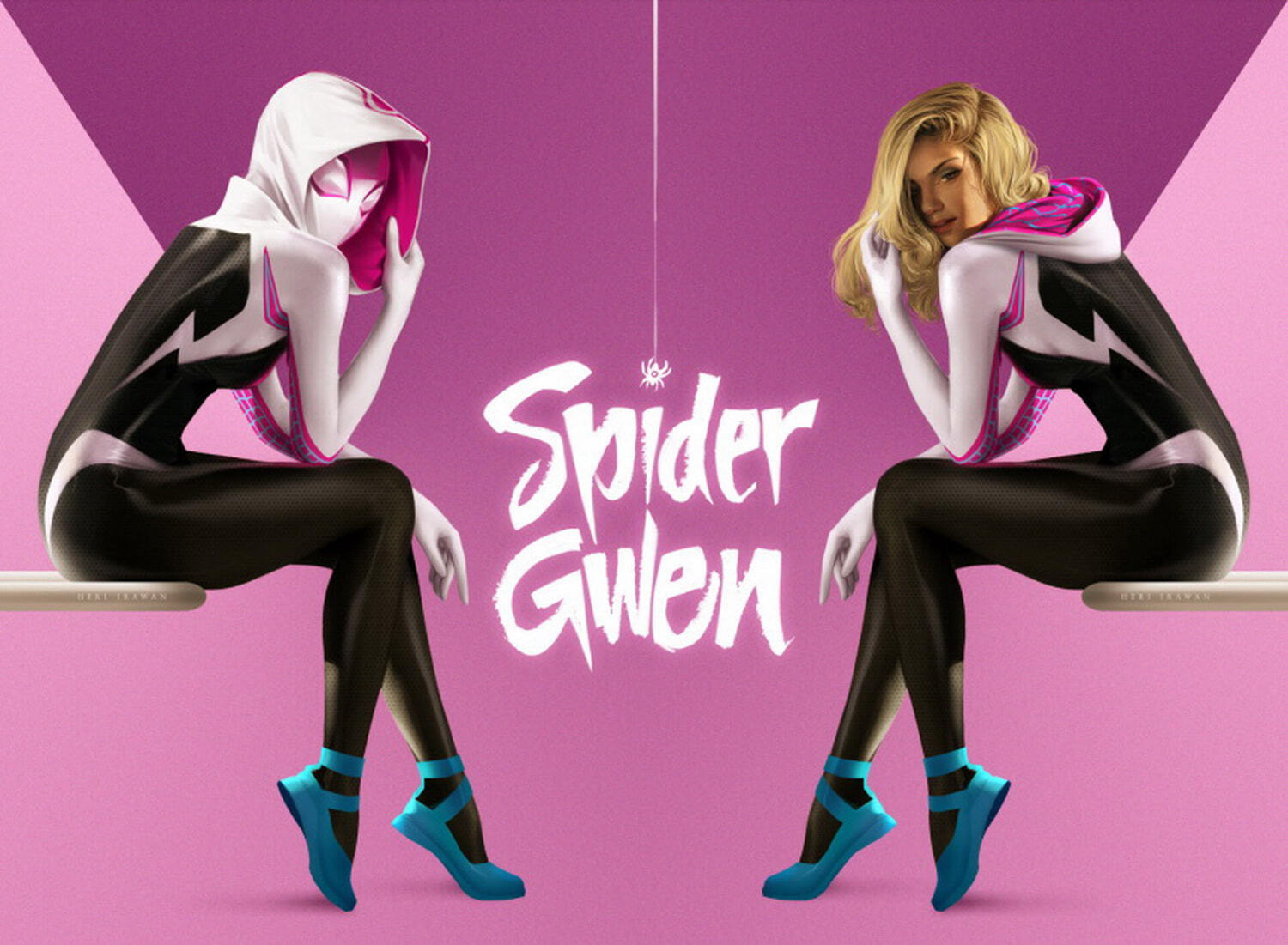 Gwen Stacy and Spider-Gwen Blonde Female Only Solo