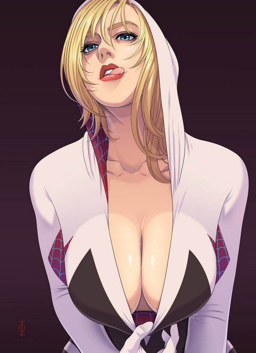 Gwen Stacy and Spider-Gwen Female Only Solo Superheroine Big Breast