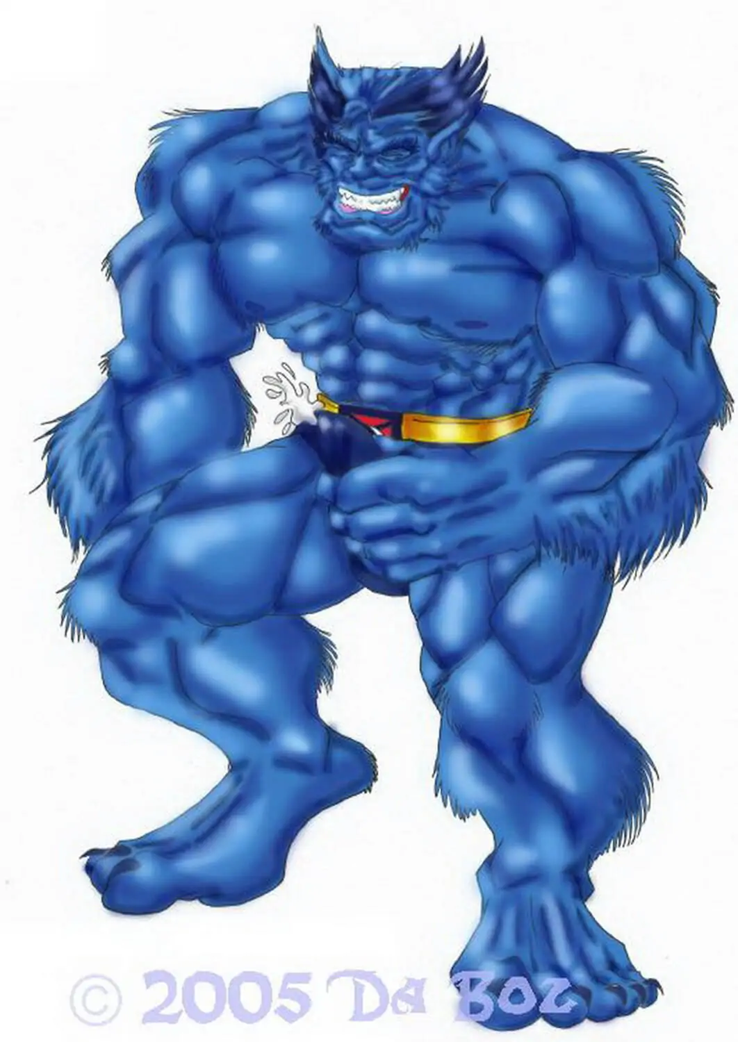 Hank Mccoy and Beast (X-Men) Muscle Cum