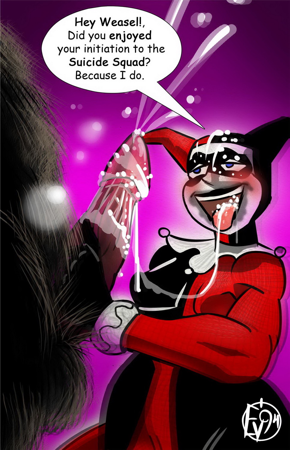 Harley Quinn Cum In Mouth