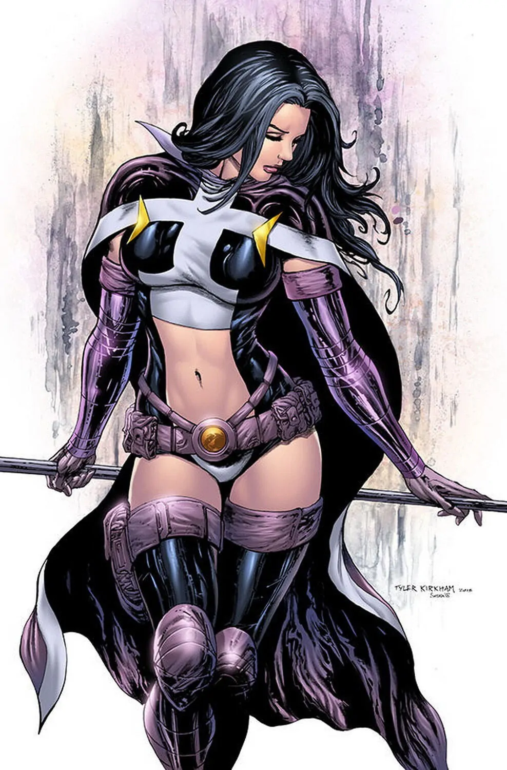 Huntress Posing Big Breast Solo Female Busty Superheroine