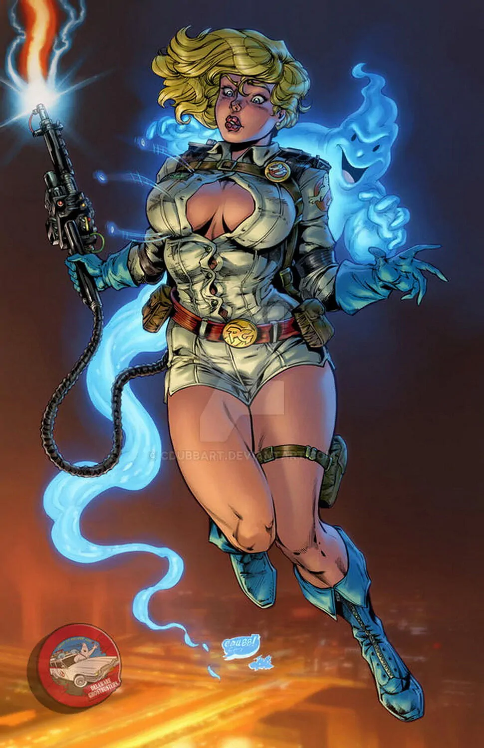 Kara Zor-L and Power Girl Blonde Superheroine Big Breast Tits Thicc