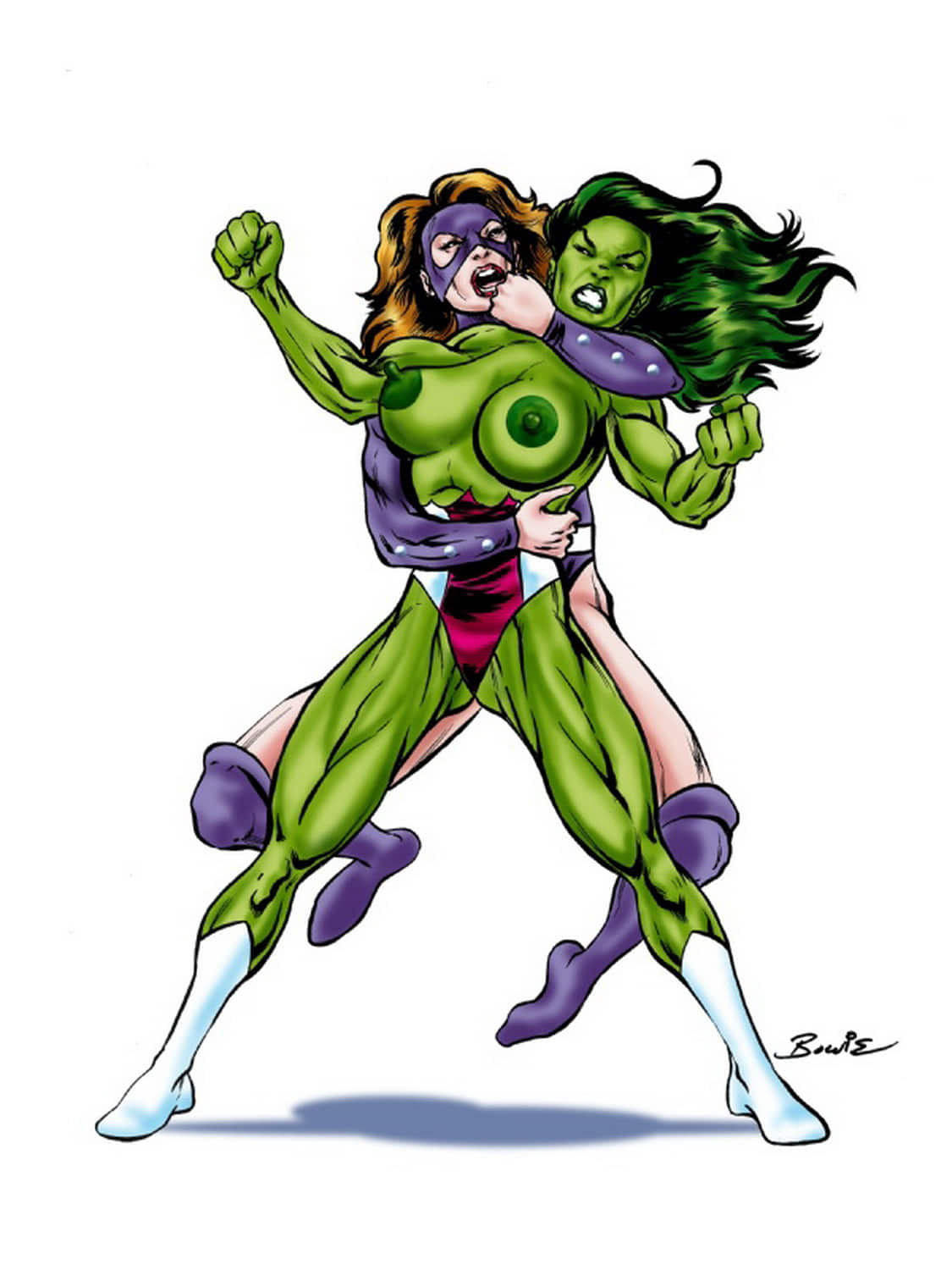 Mary Macpherran and She-Hulk Xxx