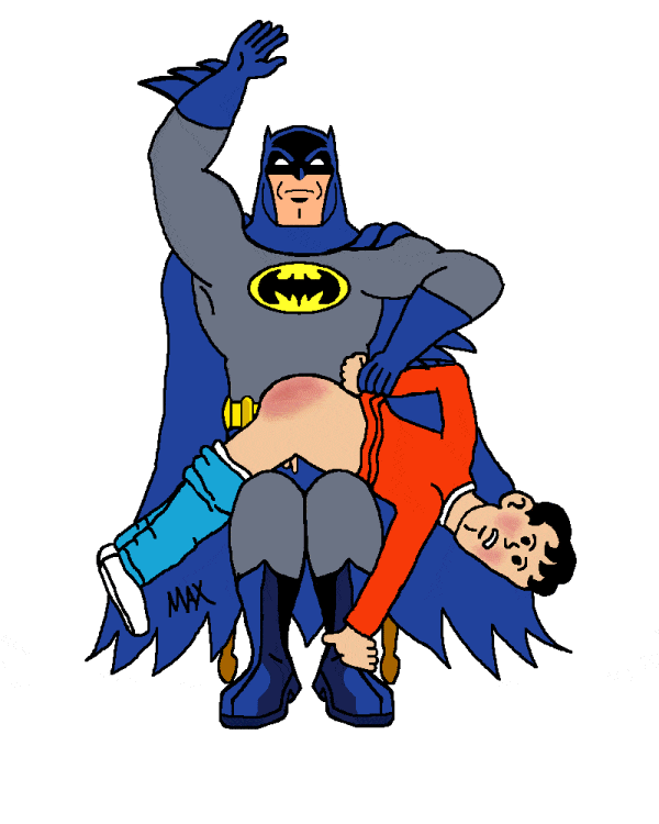 Max and Batman Spanking Superhero Small Penis Gay