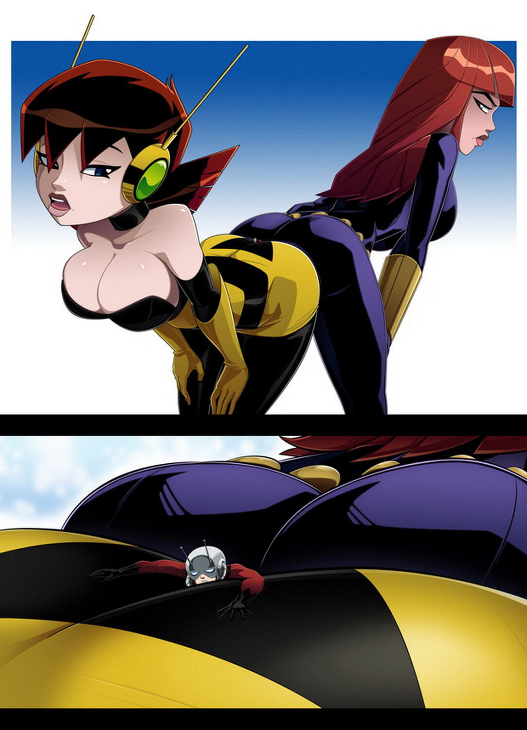 Natasha Romanoff and Janet Van Dyne Big Breast Dat Ass Giantess