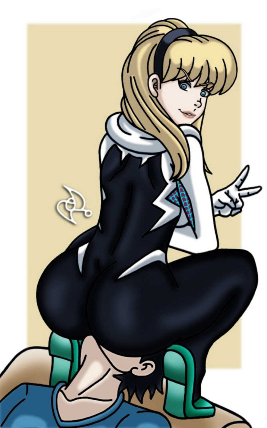 Nova and Gwen Stacy Curvy Thicc Female On Top Dat Ass