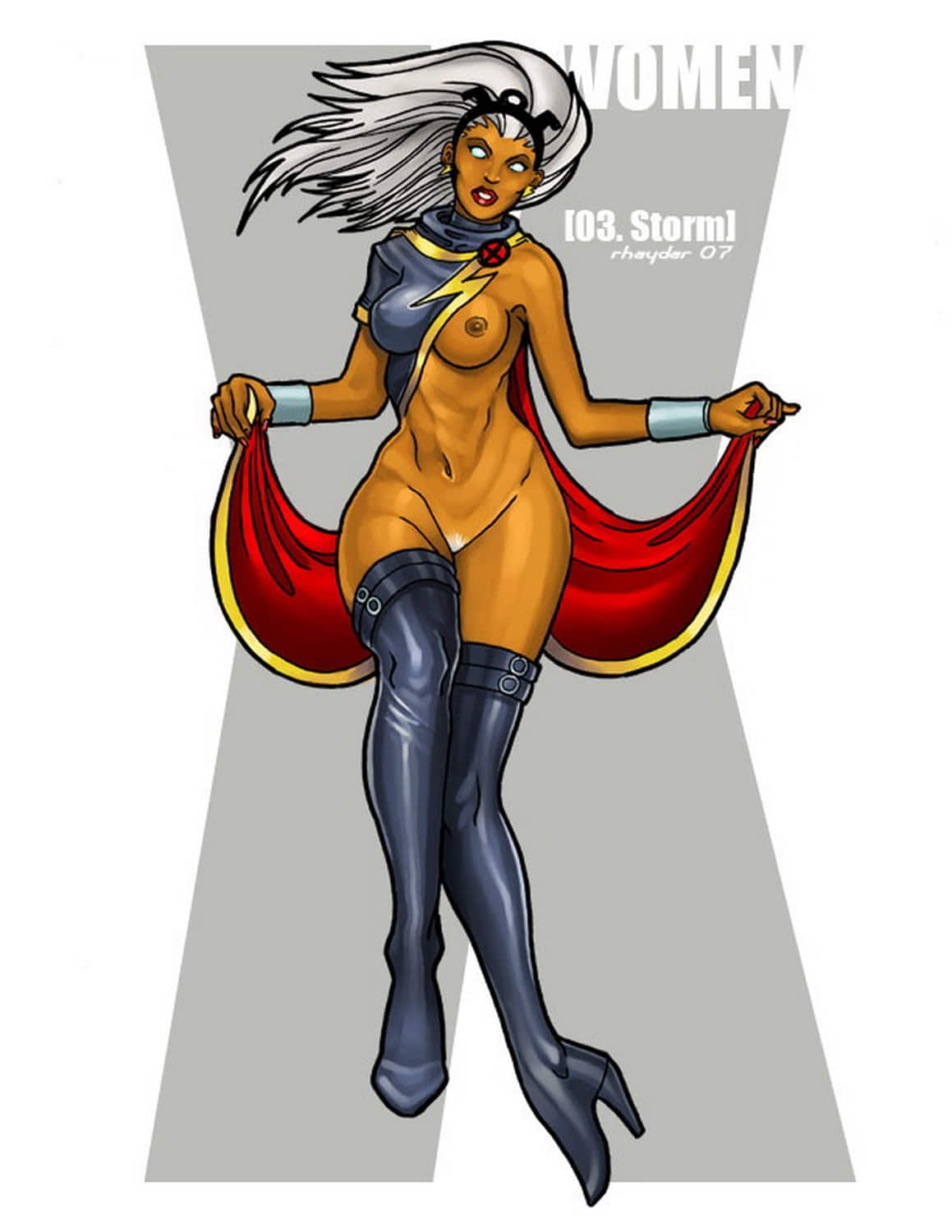 Ororo Munroe and Storm (X-Men) Solo Dark Skin Female Only