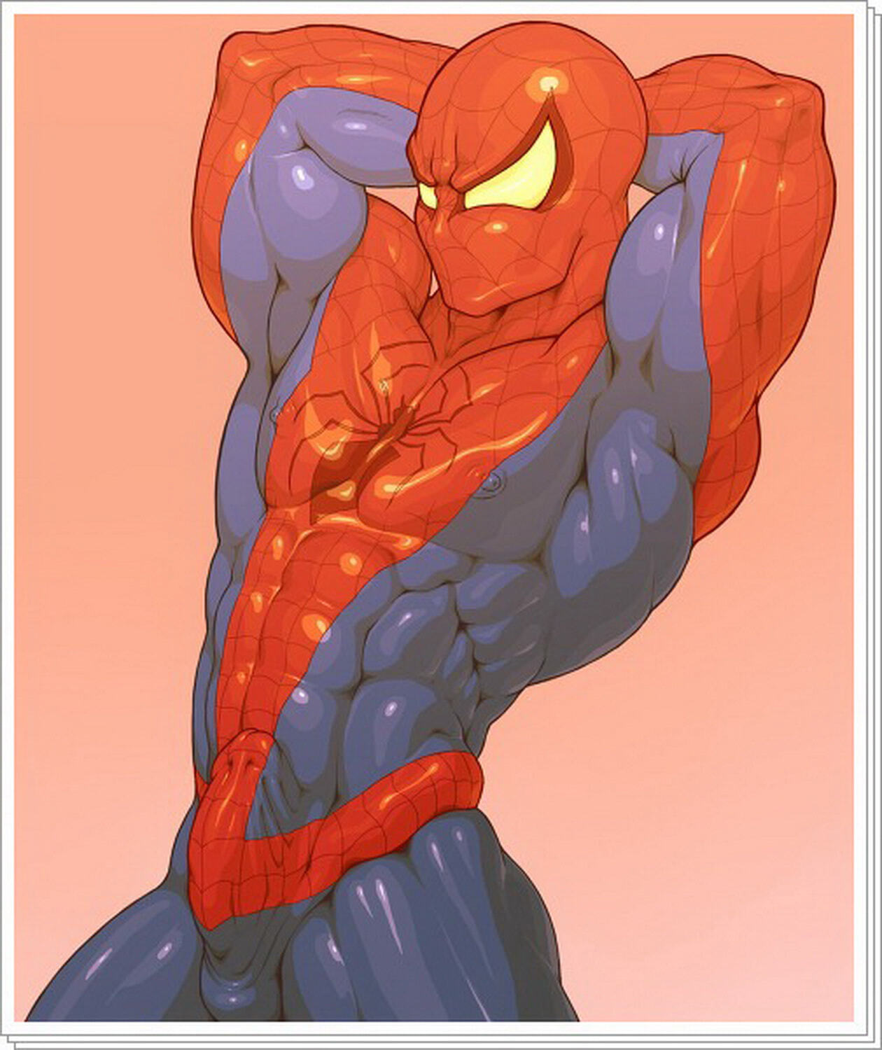 Peter Parker and Spider-Man Penis Nipples Erect Nipples Solo Muscle