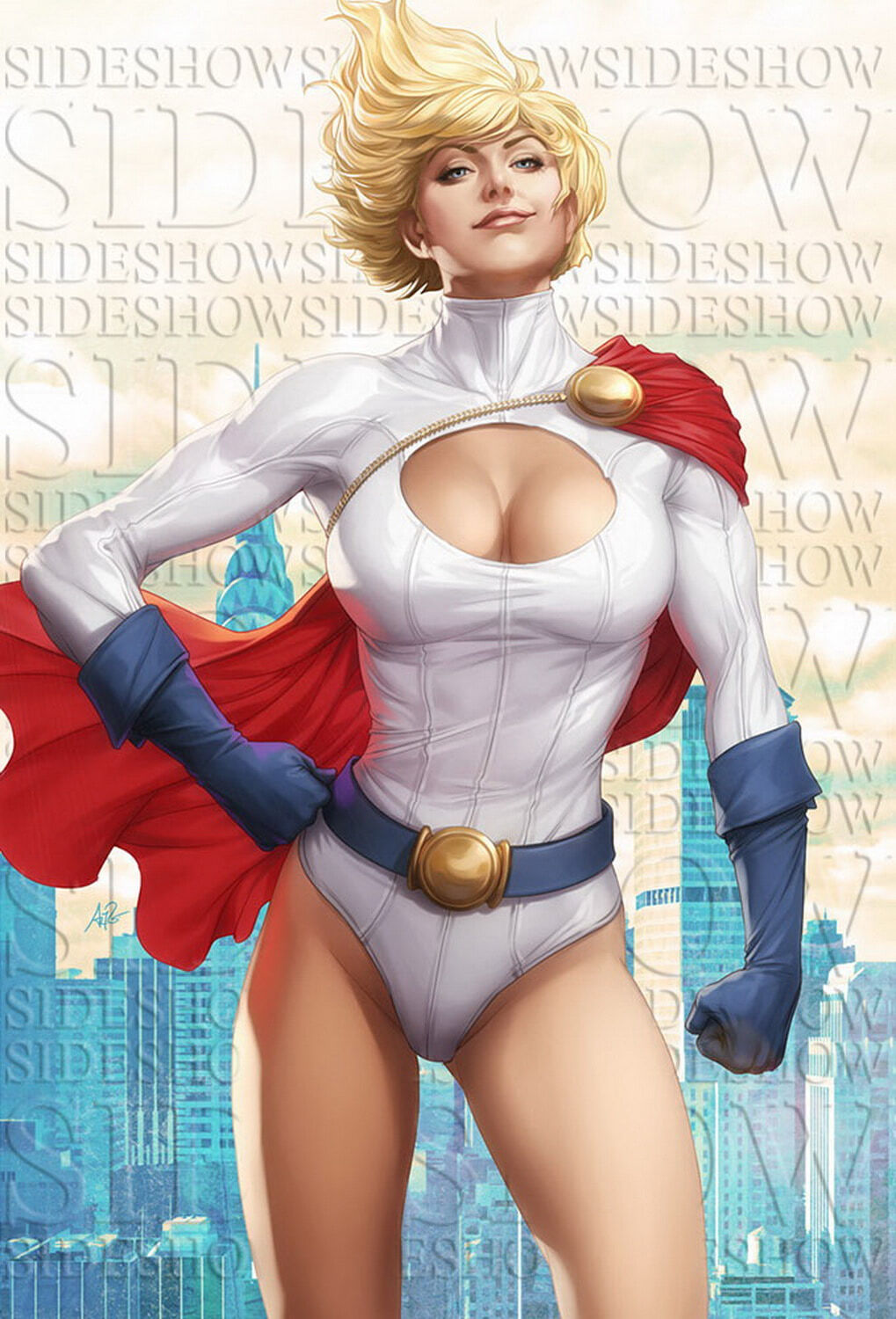 Power Girl Blonde Female Only Solo