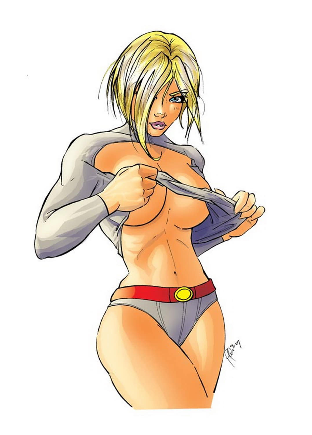 Power Girl Female Only Blonde Solo Popular