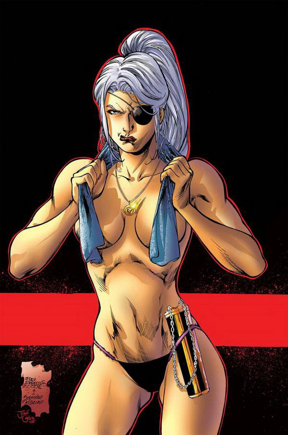 Ravager and Rose Wilson Topless Tits Solo Female Only Underwear