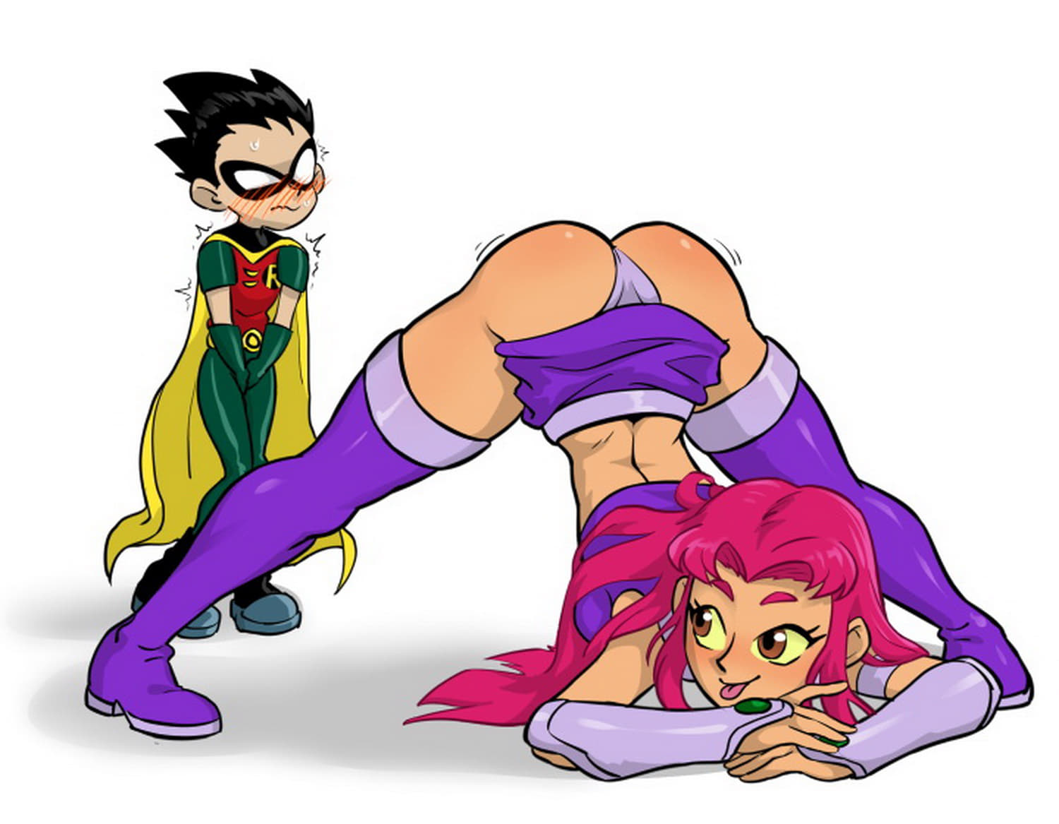 Robin and Koriand’R Superheroine Panties Superhero