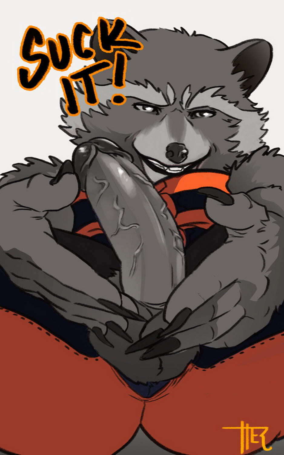 Rocket Raccoon Penis Solo