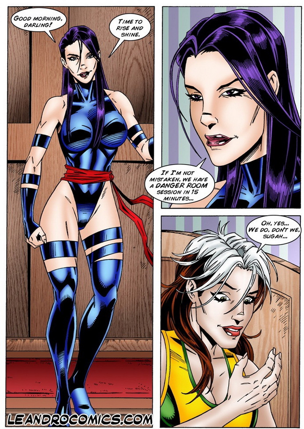 Rogue (X-Men) and Psylocke XXX Art