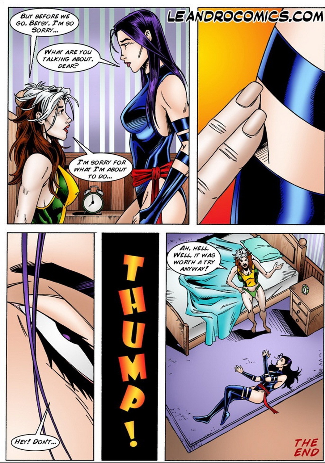 Rogue (X-Men) and Psylocke XXX