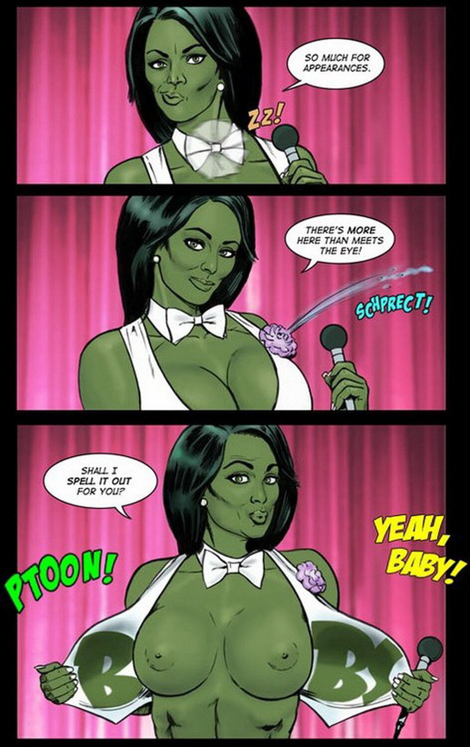 She-Hulk Nipples Solo Tits Female Only Big Breast