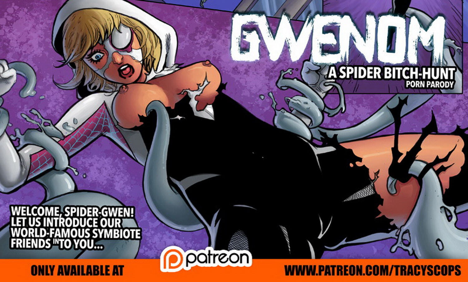 She-Venom and Spider-Gwen Nipples Tentacle