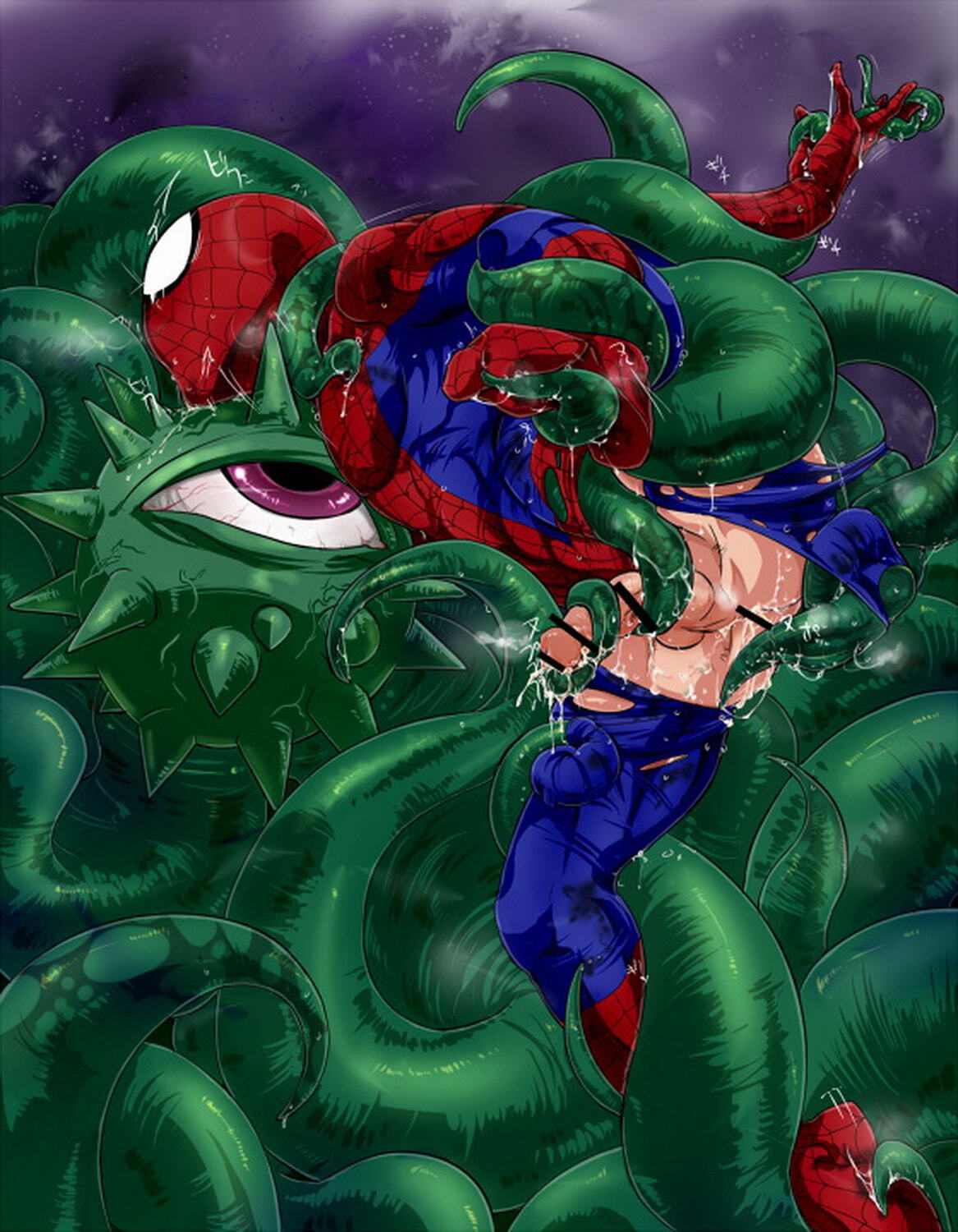 Shuma-Gorath and Spider-Man Gay