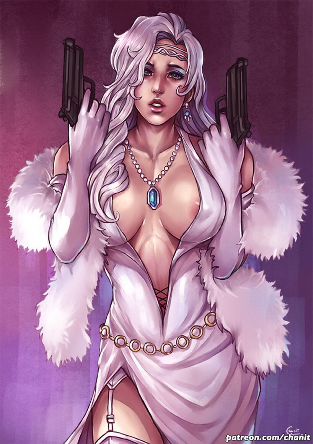 Silver Sablinova and Silver Sable Female Only Tits Curvy