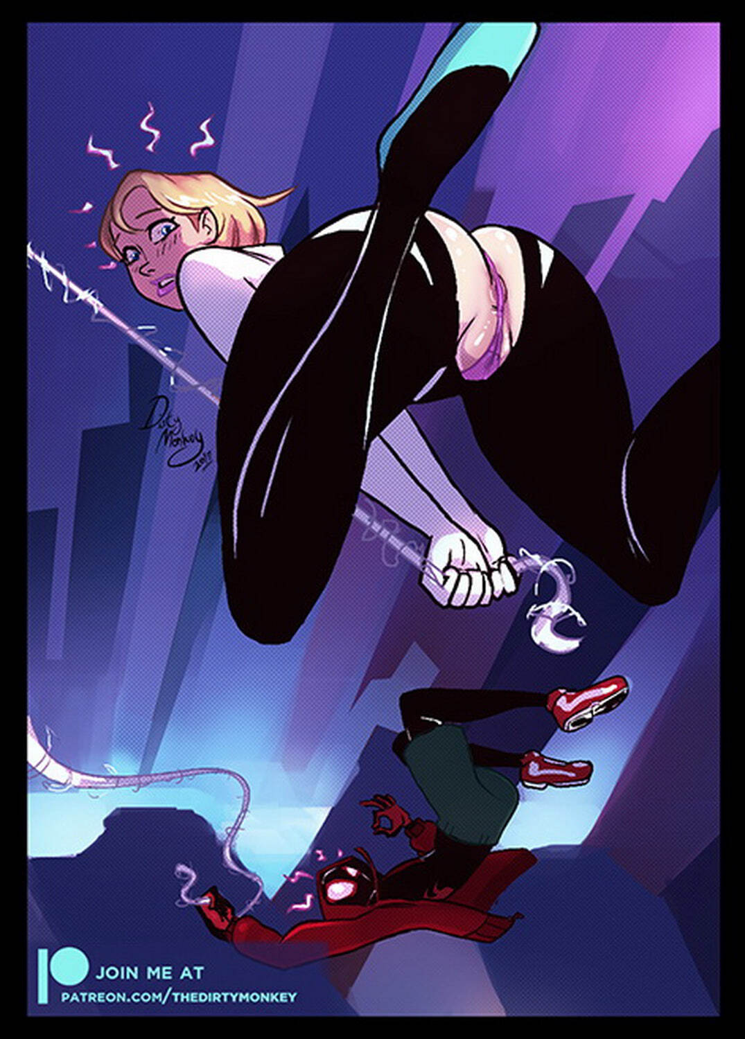 Spider-Gwen and Gwen Stacy Pussy Innie Pussy