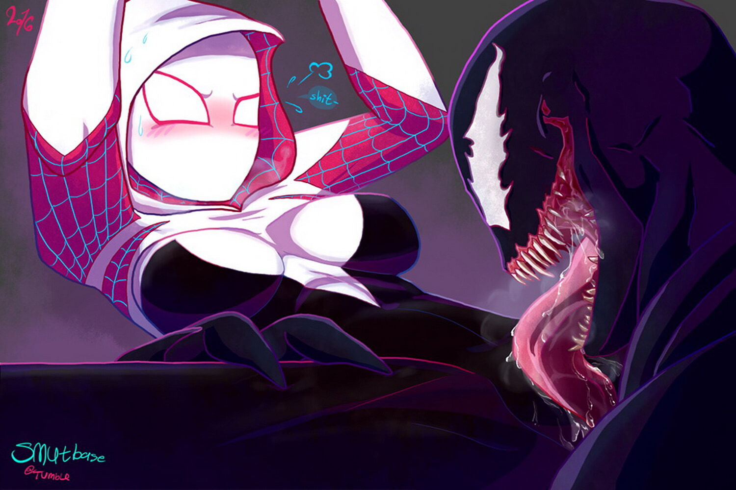 Spider-Gwen and Gwen Stacy Tits Oral Vaginal Penetration Sex Alien