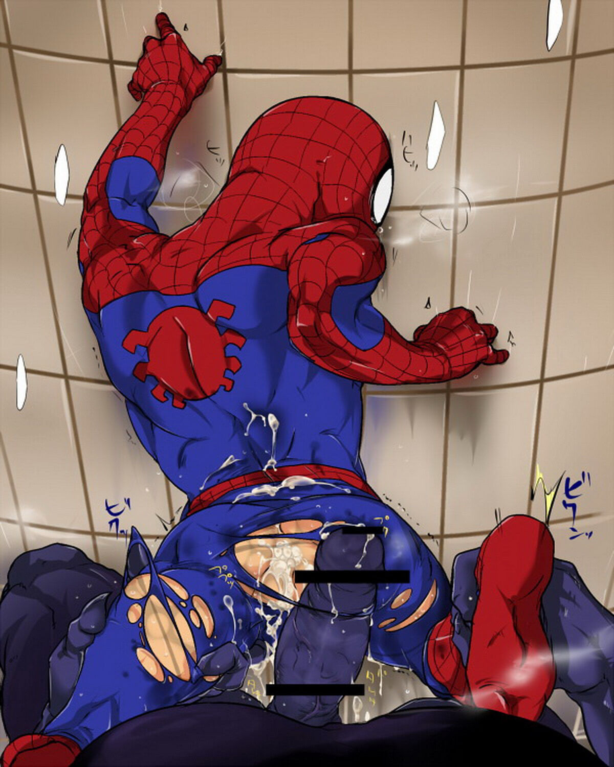 Spider-Man and Peter Parker Cum In Ass Gay Huge Cock Anal Sex Cum