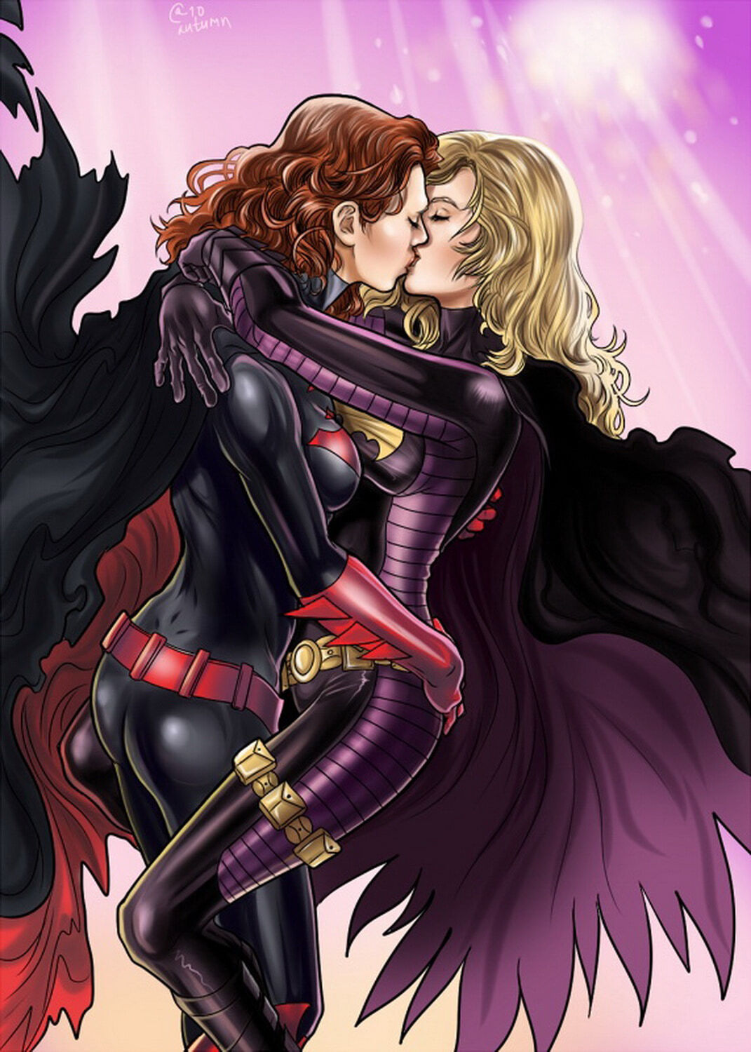 Stephanie Brown and Batwoman Blonde Yuri