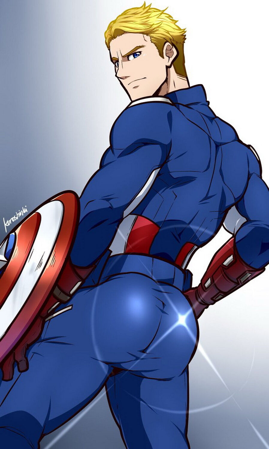 Steve Rogers and Captain America Solo Dat Ass Solo Male Muscle